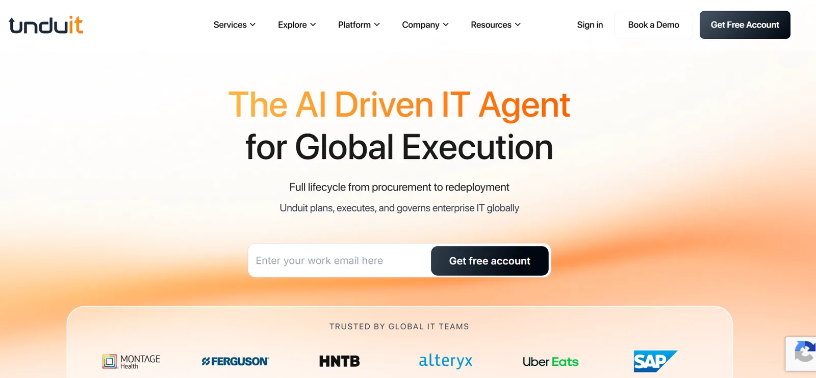 Unduit platform screenshot