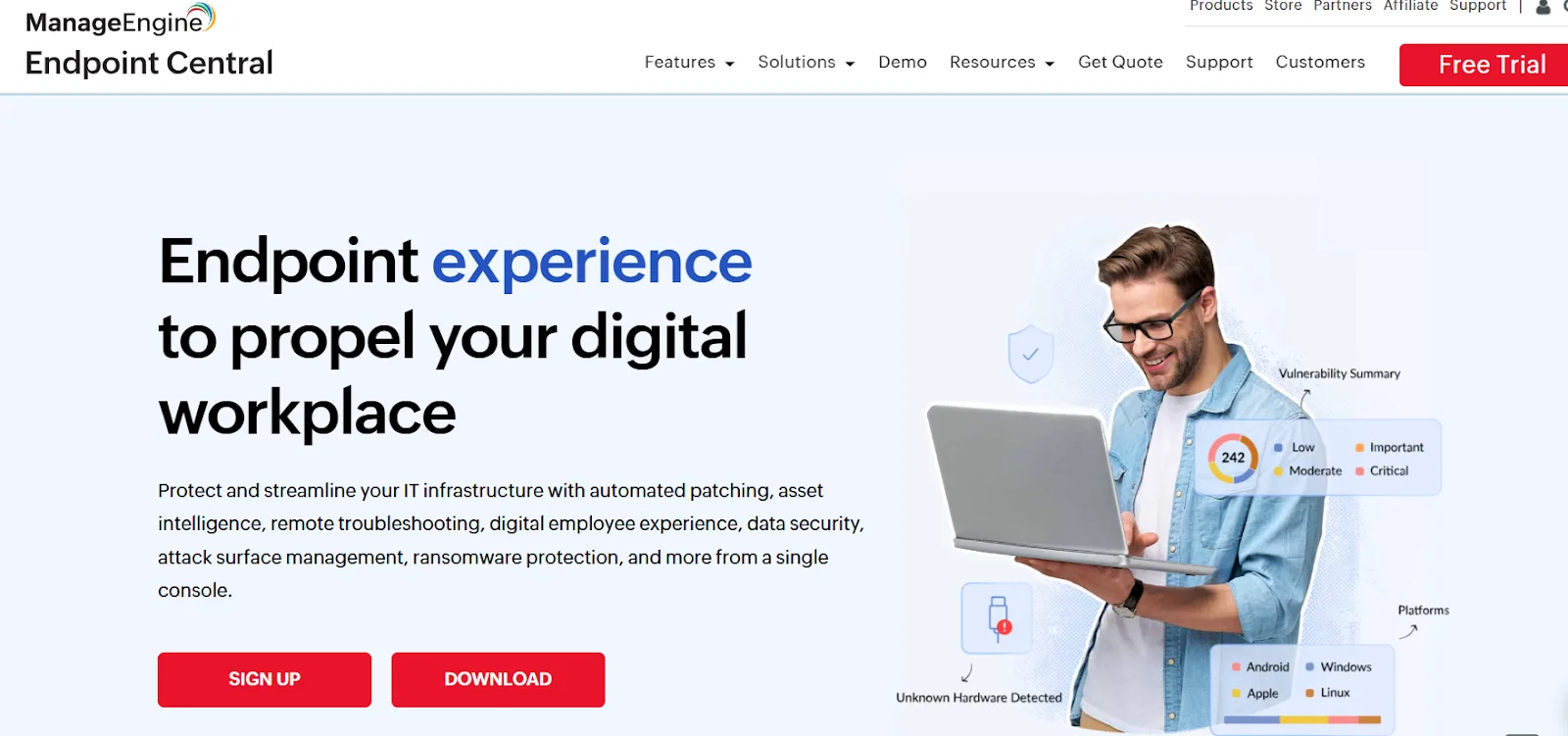ManageEngine Endpoint Central screenshot