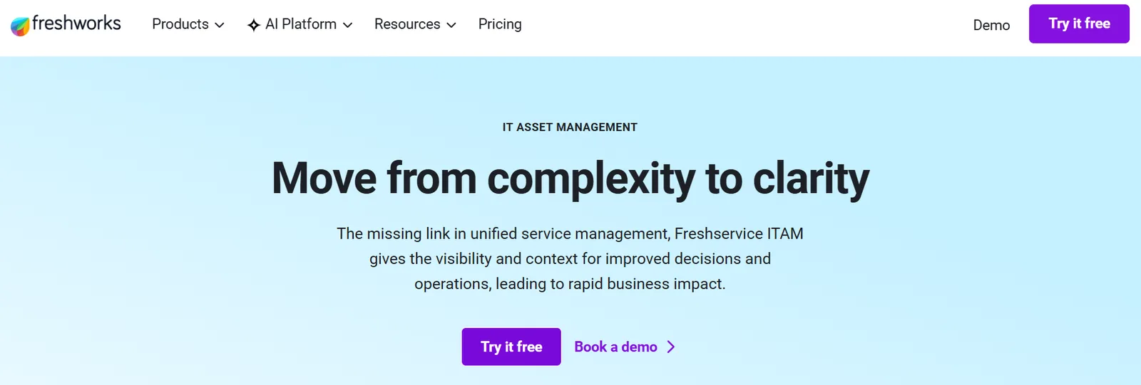 Freshservice screenshot