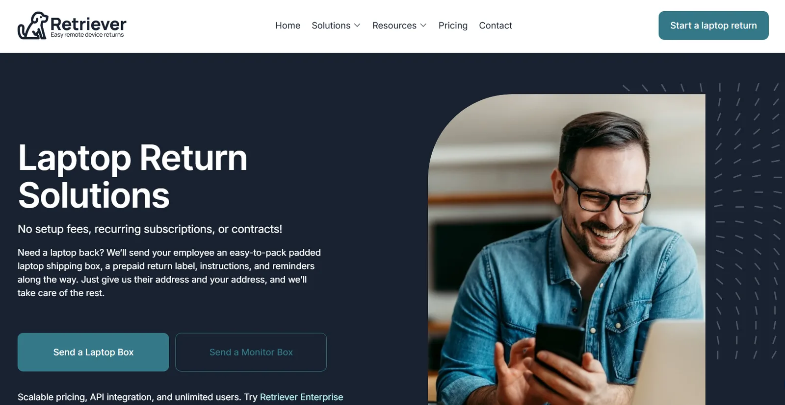 Hello Retriever platform dashboard