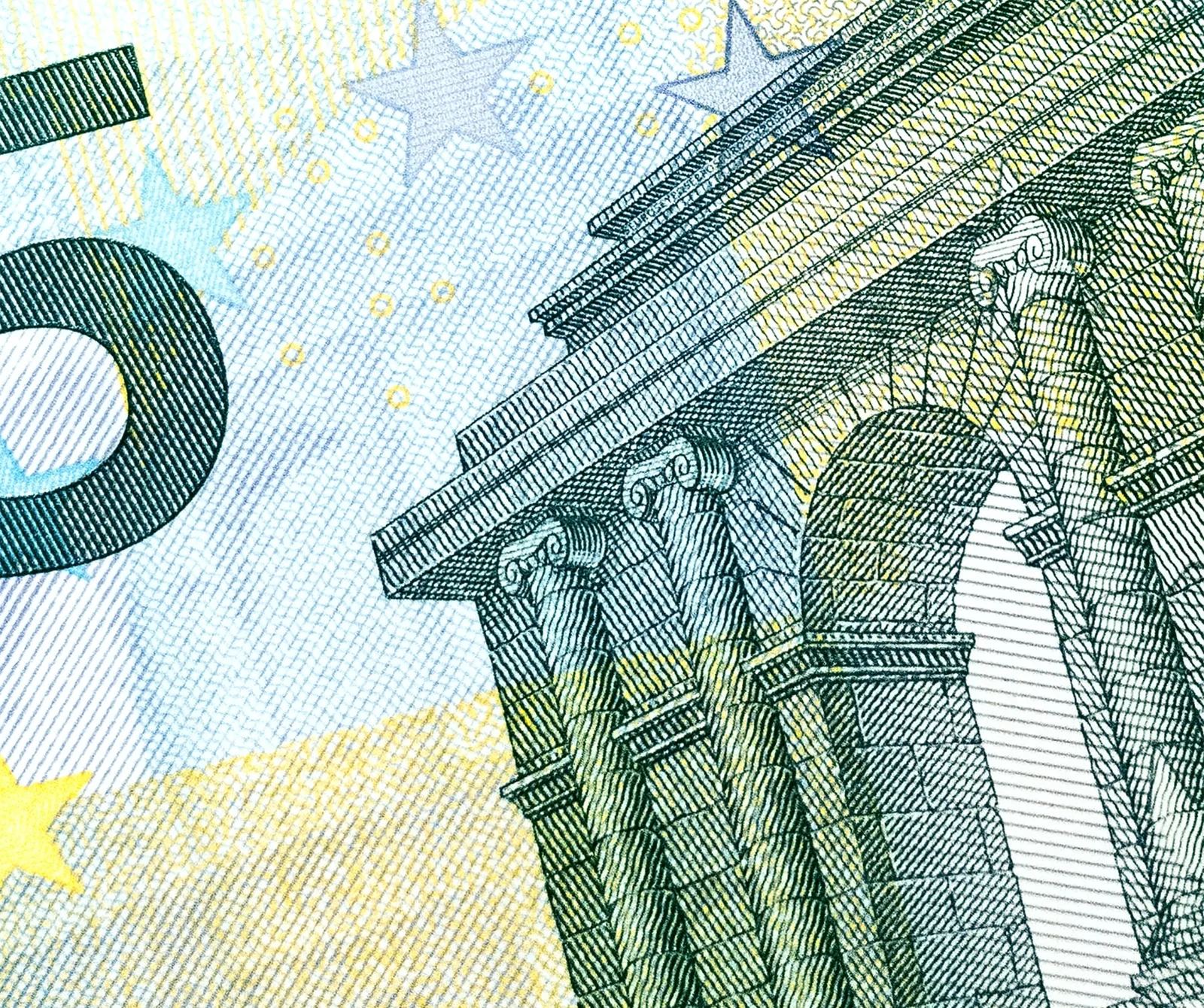 Five euro note close-up