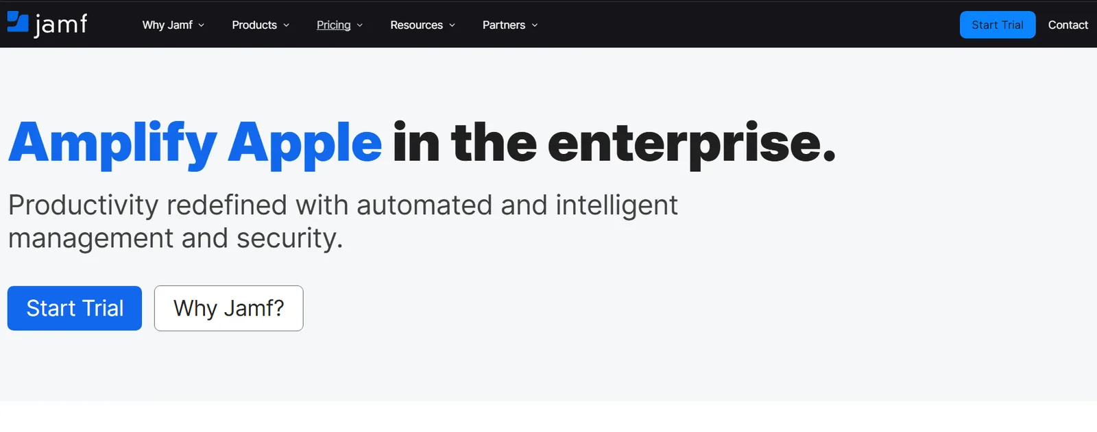 Jamf platform screenshot