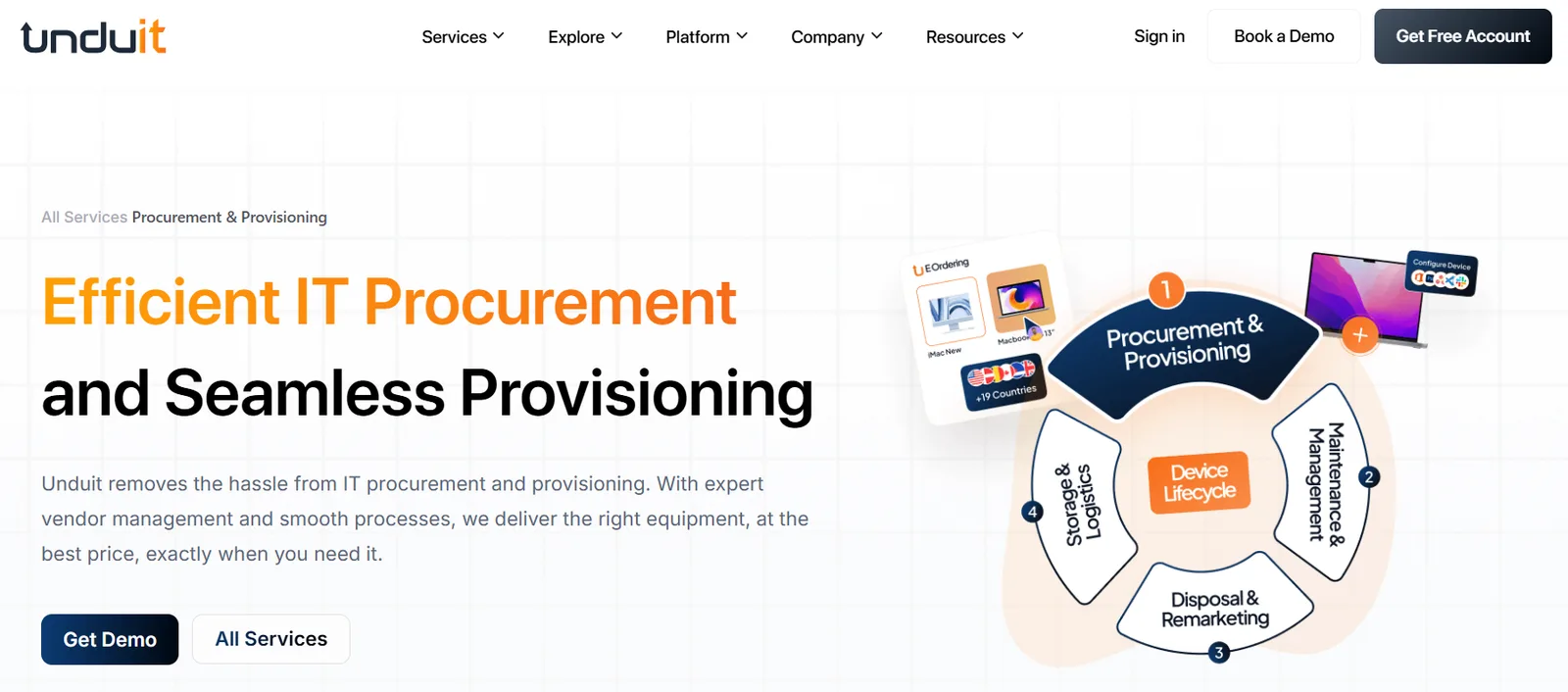 Unduit platform screenshot