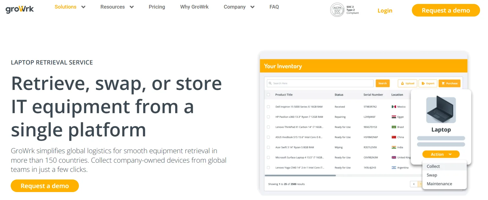 Growrk platform screenshot